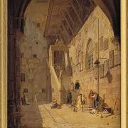 Der Innenhof des Palazzo del Bargello. Florenz - 1842