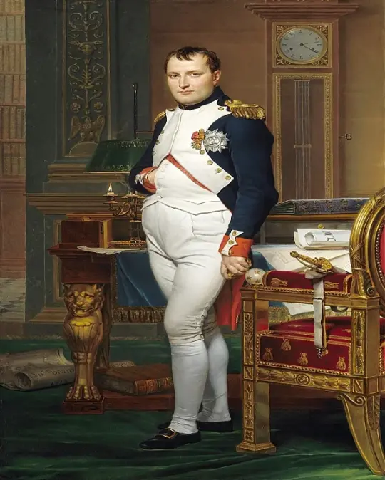 Der Kaiser Napoleon in seinem Arbeitszimmer in den Tuilerien – 1812
