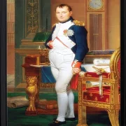 Der Kaiser Napoleon in seinem Arbeitszimmer in den Tuilerien – 1812
