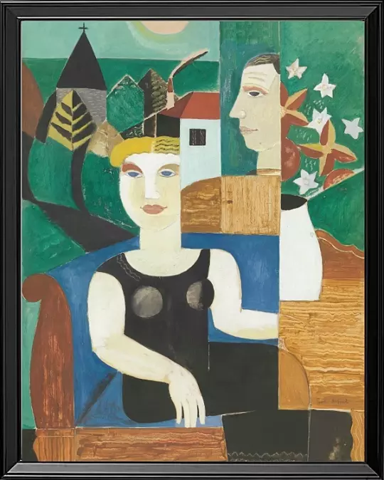 Der Künstler und seine Frau im Mondschein – 1927