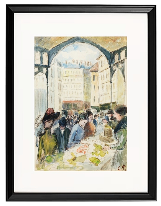 Les Halles centrale, the vegetable market - 1901