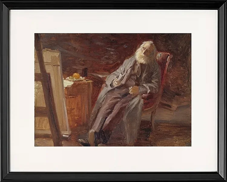 Der Maler Vilhelm Kyhn raucht seine Pfeife – 1903