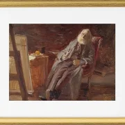 Der Maler Vilhelm Kyhn raucht seine Pfeife – 1903