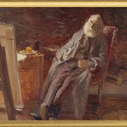 Der Maler Vilhelm Kyhn raucht seine Pfeife – 1903