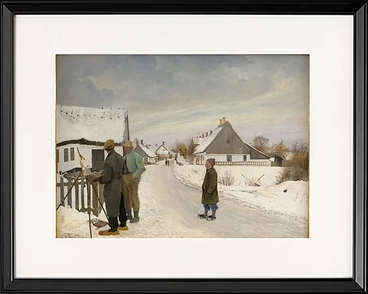 Der Maler im Dorf - 1897