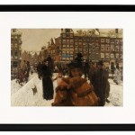 Die einzige Brücke an der Paleisstraat in Amsterdam - 1896