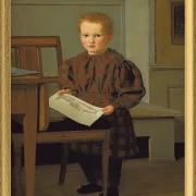 Der Sohn des Malers C.W. Eckersberg, Julius, im Atelier seines Vaters – 1831