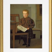 Der Sohn des Malers C.W. Eckersberg, Julius, im Atelier seines Vaters – 1831