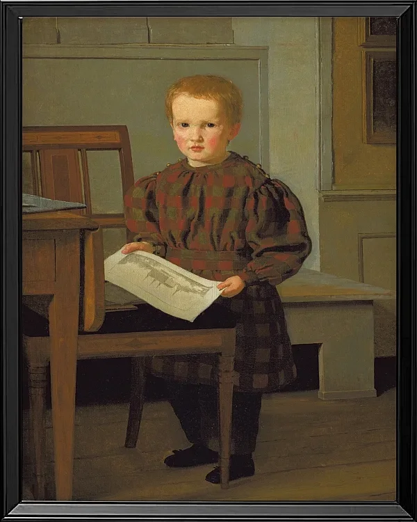Der Sohn des Malers C.W. Eckersberg, Julius, im Atelier seines Vaters – 1831