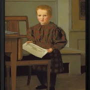 Der Sohn des Malers C.W. Eckersberg, Julius, im Atelier seines Vaters – 1831