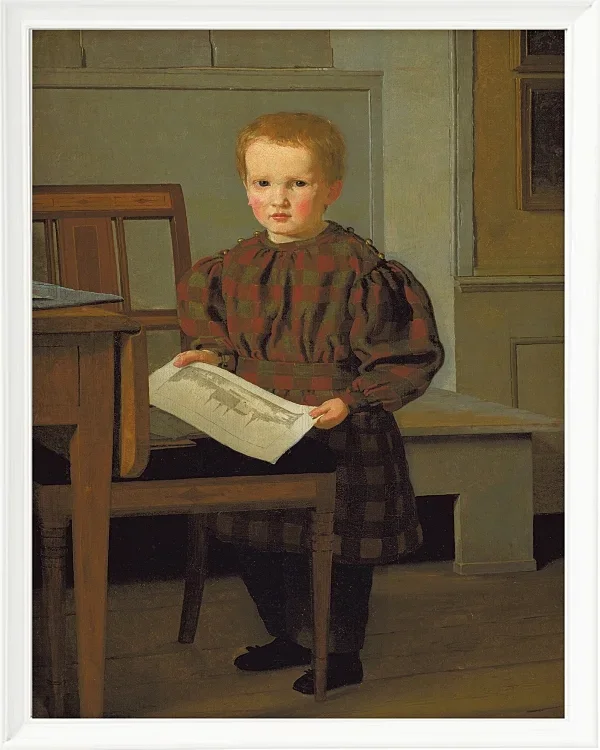 Der Sohn des Malers C.W. Eckersberg, Julius, im Atelier seines Vaters – 1831