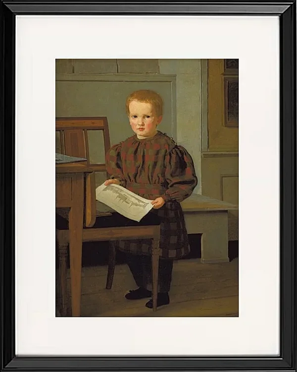 Der Sohn des Malers C.W. Eckersberg, Julius, im Atelier seines Vaters – 1831