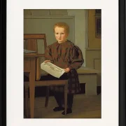 Der Sohn des Malers C.W. Eckersberg, Julius, im Atelier seines Vaters – 1831