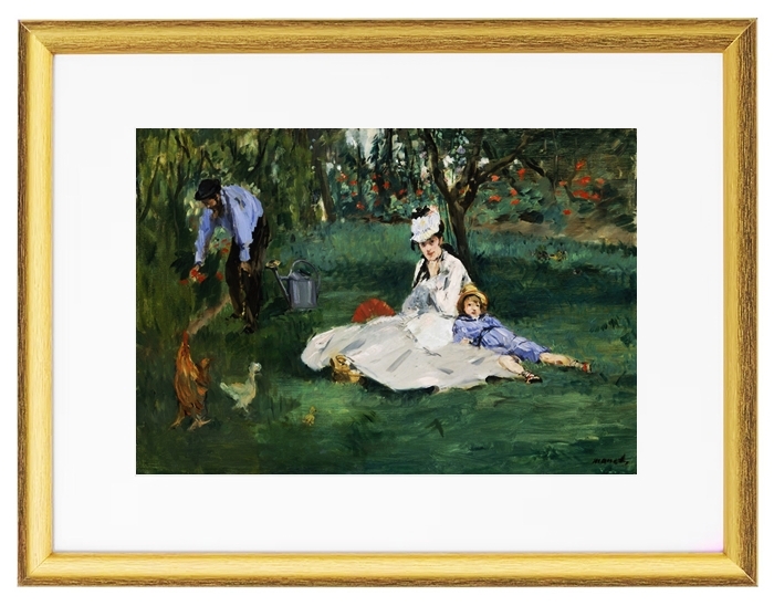 Die Familie Monet in ihrem Garten in Argenteuil – 1874