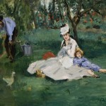 Die Familie Monet in ihrem Garten in Argenteuil – 1874