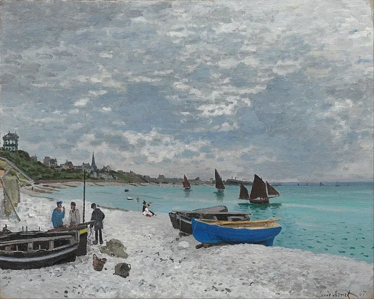 Stranden ved Sainte-Adresse - 1867