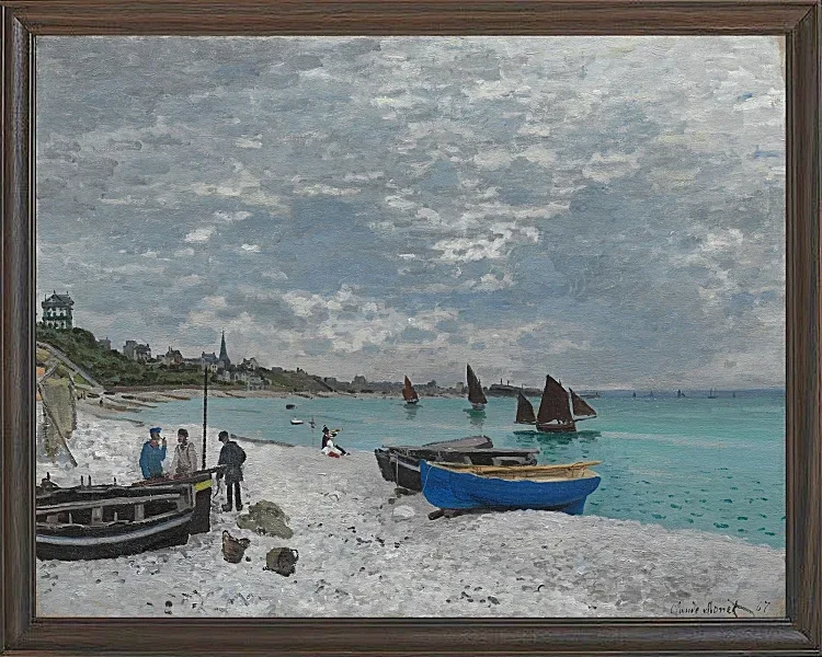 Stranden ved Sainte-Adresse - 1867