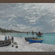 Stranden ved Sainte-Adresse - 1867