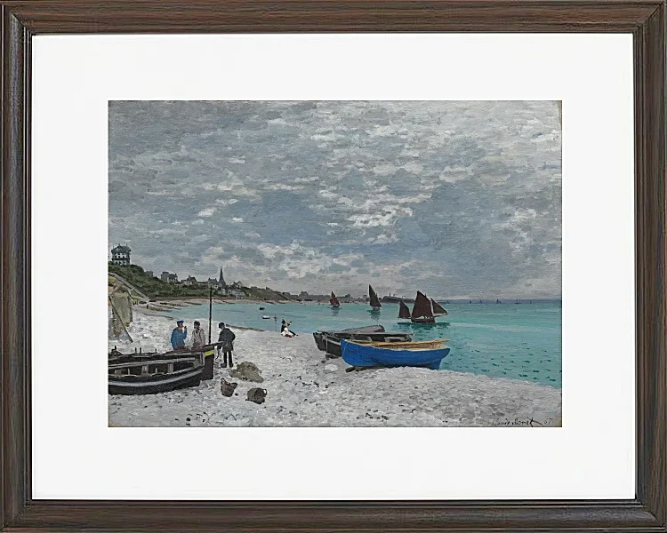 Stranden ved Sainte-Adresse - 1867