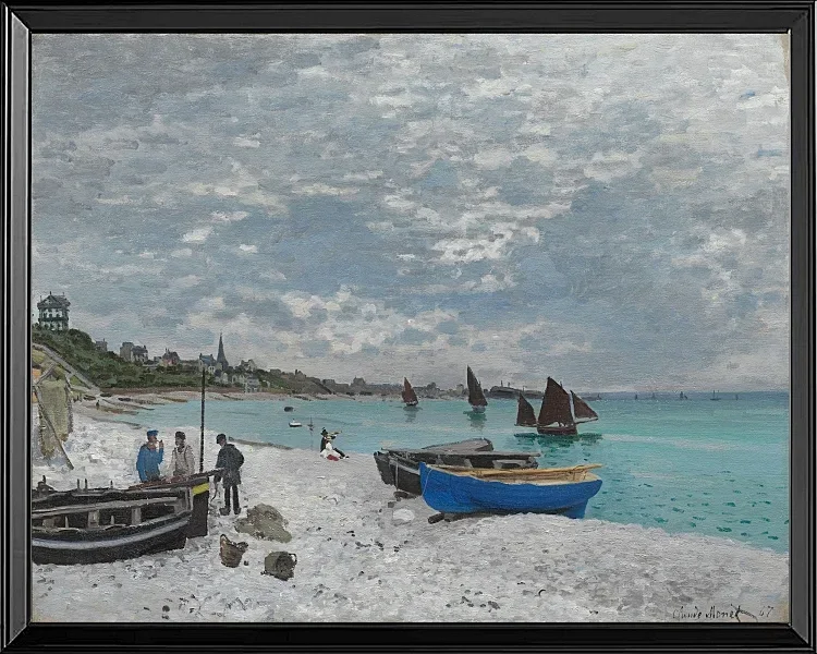 Stranden ved Sainte-Adresse - 1867