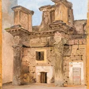 Der Tempel der Minerva auf dem Forum von Nerva in Rom – 1840
