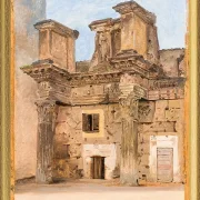 Der Tempel der Minerva auf dem Forum von Nerva in Rom – 1840