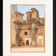 Der Tempel der Minerva auf dem Forum von Nerva in Rom – 1840