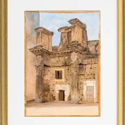 Der Tempel der Minerva auf dem Forum von Nerva in Rom – 1840