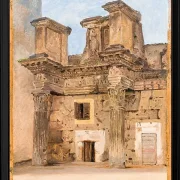 Der Tempel der Minerva auf dem Forum von Nerva in Rom – 1840