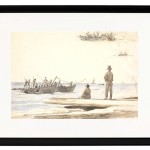 Zwei Fischerboote fahren zum Strand von Skagen – 1846