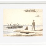 Zwei Fischerboote fahren zum Strand von Skagen – 1846