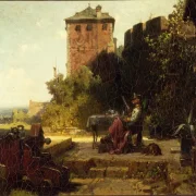 Carl Spitzweg – Der alte Festungskommandant 1860 | Giclée Kunstdruck gerahmt