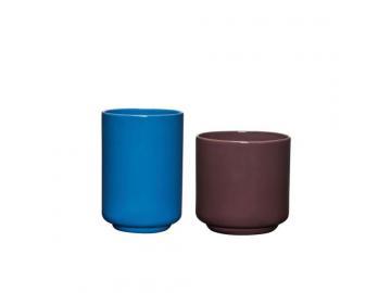 Deux Pots Maroon/Blue (set of 2)