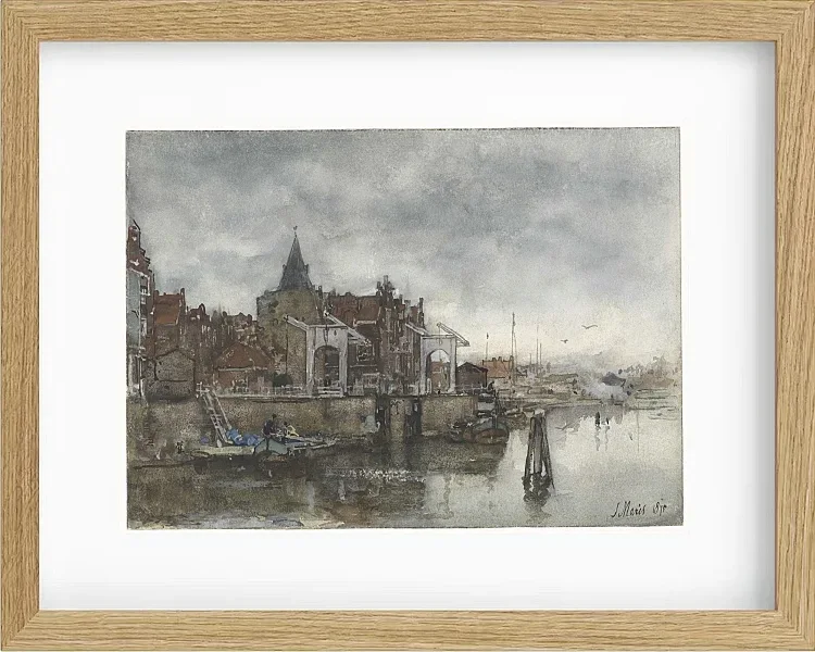 Die Außenseite mit dem Schreierstoren in Amsterdam - 1875