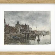 Die Außenseite mit dem Schreierstoren in Amsterdam - 1875