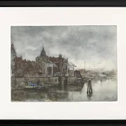 Die Außenseite mit dem Schreierstoren in Amsterdam - 1875
