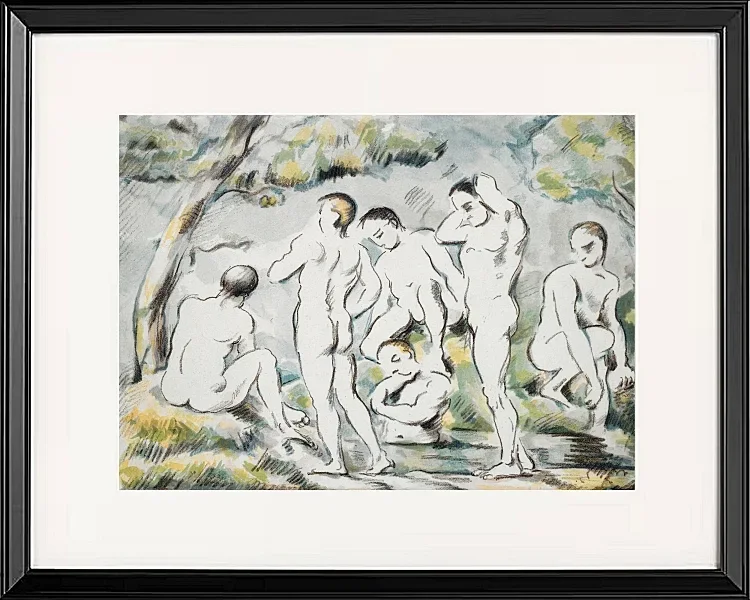 Badegæsterne ved den lille dam - 1896