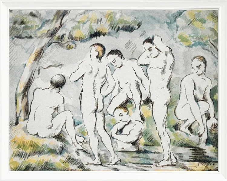 Badegæsterne ved den lille dam - 1896