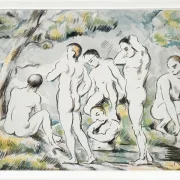 Badegæsterne ved den lille dam - 1896