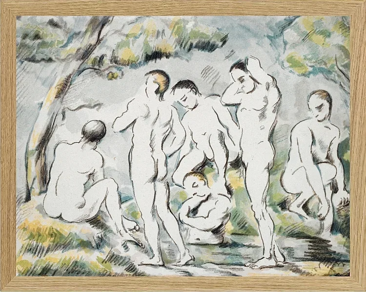 Badegæsterne ved den lille dam - 1896