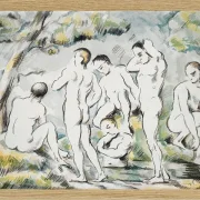 Badegæsterne ved den lille dam - 1896