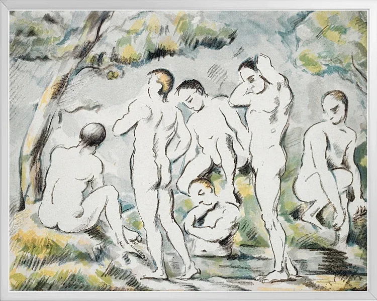 Badegæsterne ved den lille dam - 1896