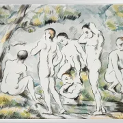 Badegæsterne ved den lille dam - 1896
