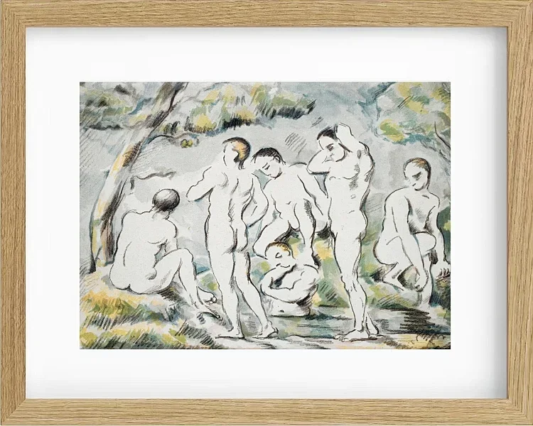 Badegæsterne ved den lille dam - 1896
