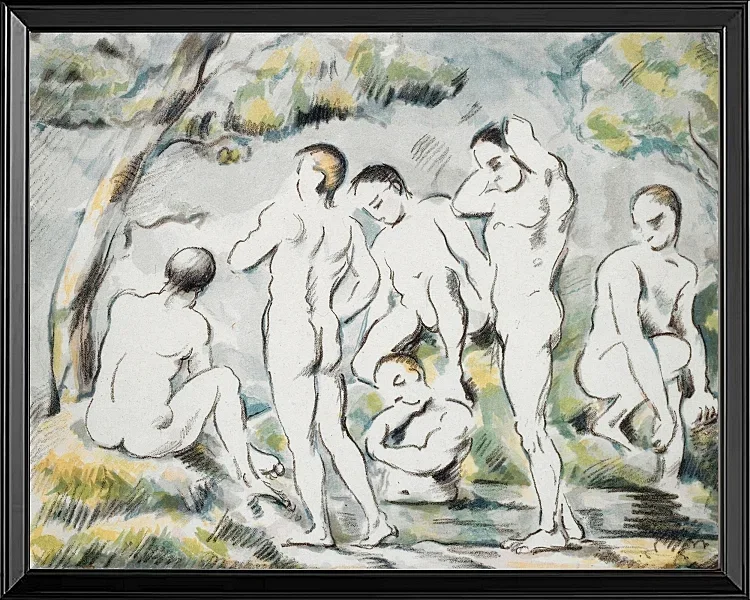 Badegæsterne ved den lille dam - 1896