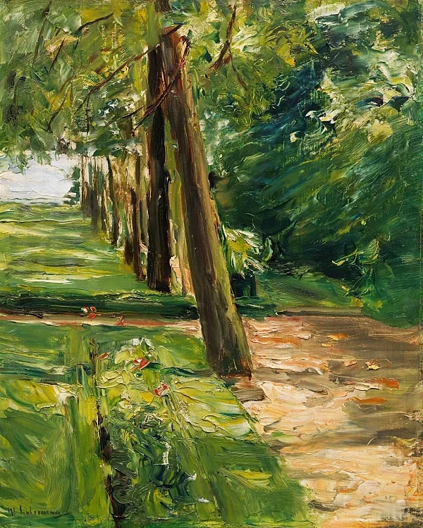 Die Birkenallee im Wannseegarten nach Osten - 1924
