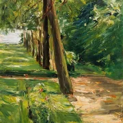 Die Birkenallee im Wannseegarten nach Osten - 1924