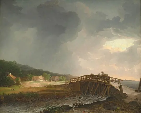 Die Brücke über Tryggevælde - 1813