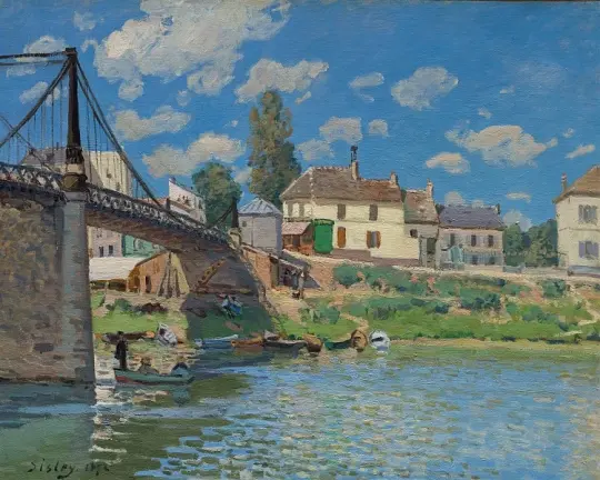Die Brücke von Villeneuve-la-Garenne – 1872