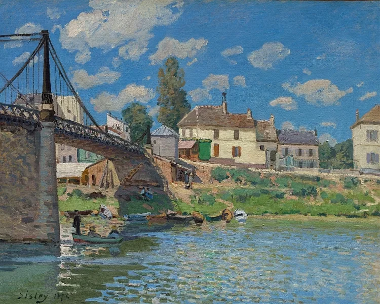 Die Brücke von Villeneuve-la-Garenne – 1872